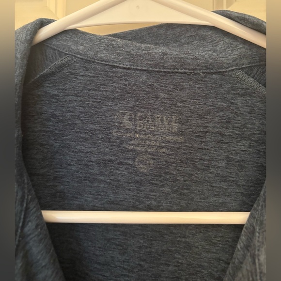 Carve Designs Marl Half Zip Rusched Side Base Layer Long Sleeve, Size M - Picture 5 of 9